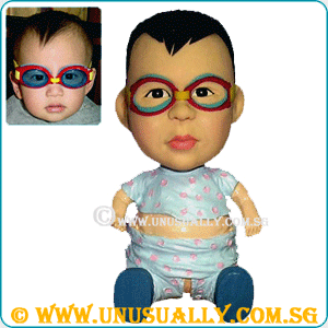 Custom 3D Caricature Lovely Baby Boy Figurine